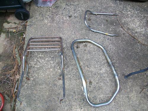 Grab bar, highway bar, luggage rack