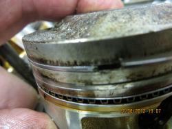 No 1 piston damage