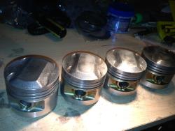 Cleaned pistons