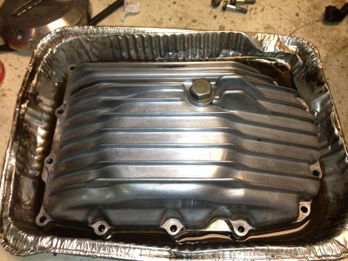 Aluminum Oil Pan With No Paint