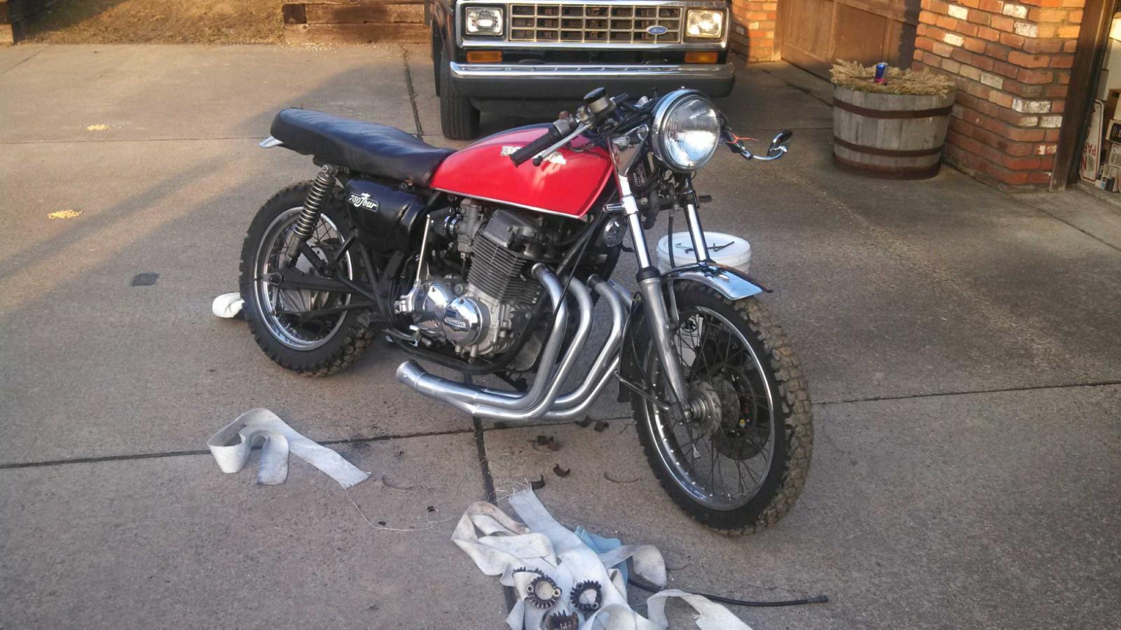 1977 cb750 as i bought it